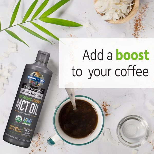 Organic Coconut MCT Oil Energy Boost 32 Fl Oz-2