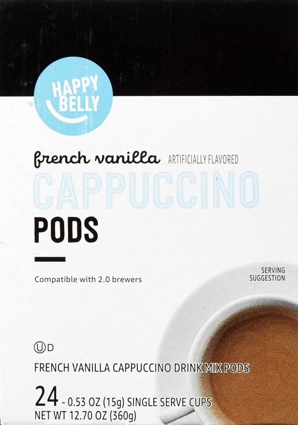 Happy Belly French Vanilla Cappuccino K Cups Coffee Pods-3