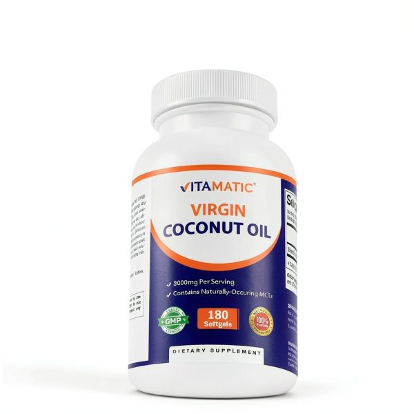 Coconut Oil Supplement by Nature's Bliss, 3000mg MCTs,-4