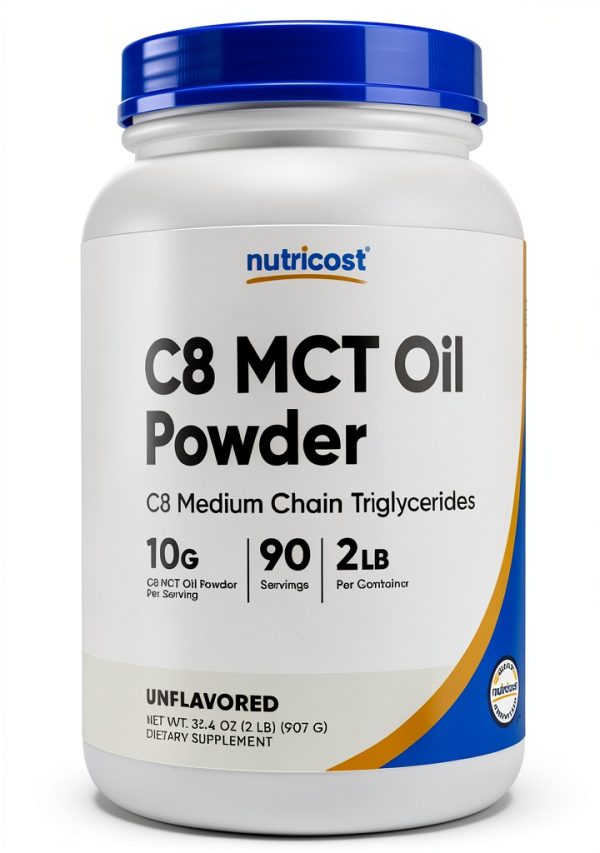 MCT Oil Powder Unflavored 2 Pound Pack-0