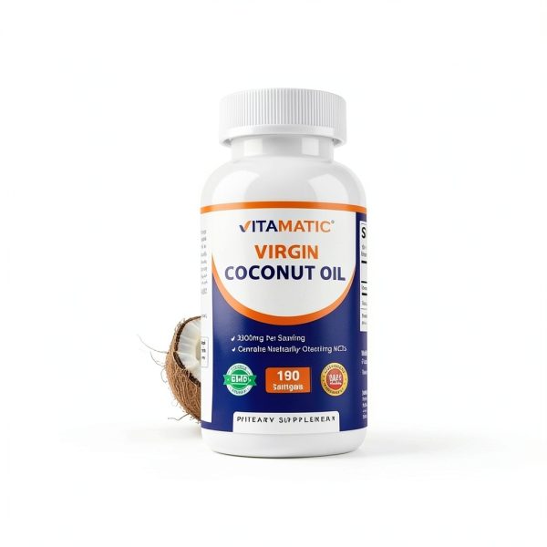 Coconut Oil Supplement by Nature's Bliss, 3000mg MCTs,-3