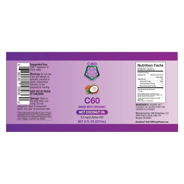 C60 Purple Power MCT Oil Nutritional Supplement-5