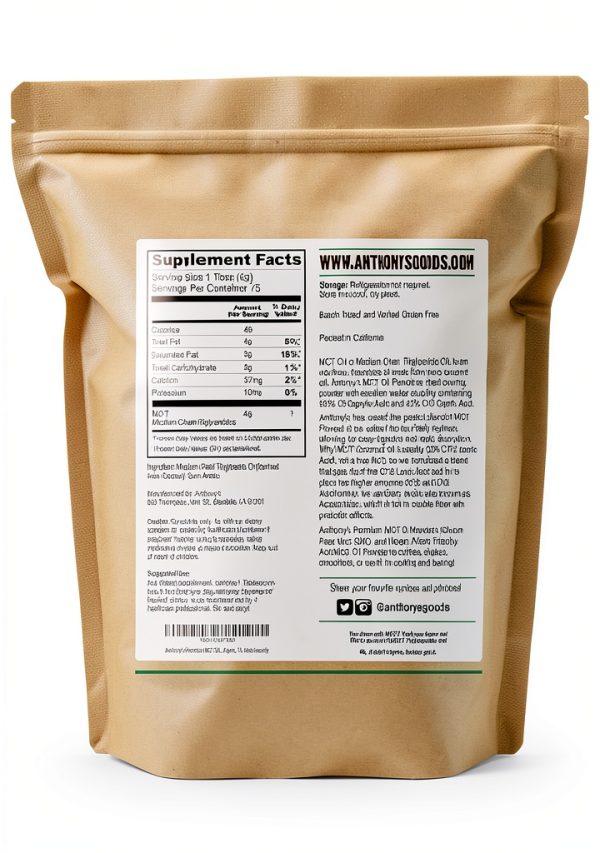 MCT Oil Powder MCT1lb Gluten Free Keto Friendly-1