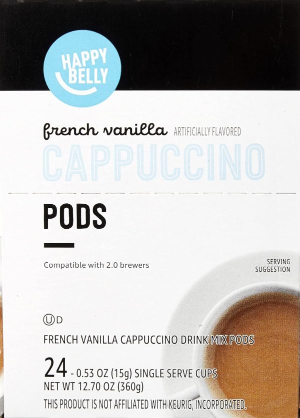 Happy Belly French Vanilla Cappuccino K Cups Coffee Pods-5