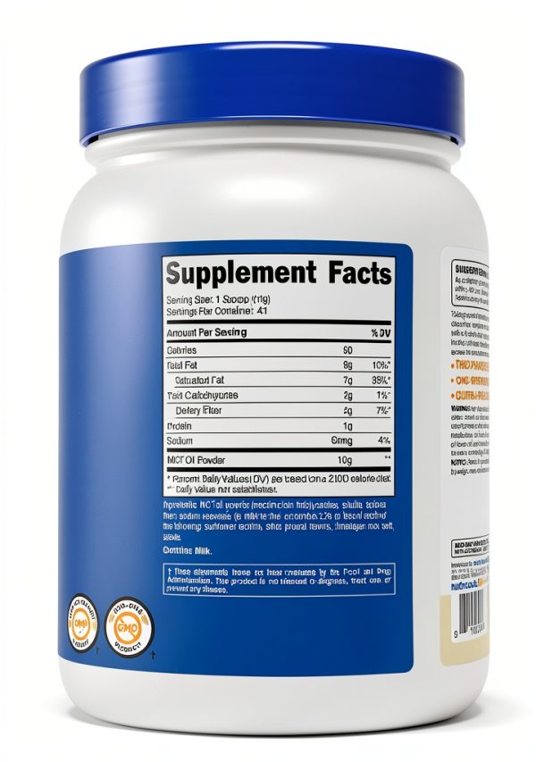 Vanilla MCT Oil Powder - Keto Diet Supplement by MCT-4
