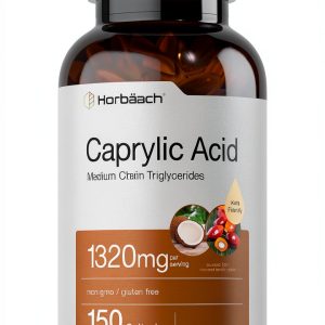 Caprylic Acid Softgels Horbaach 1320mg Keto-0