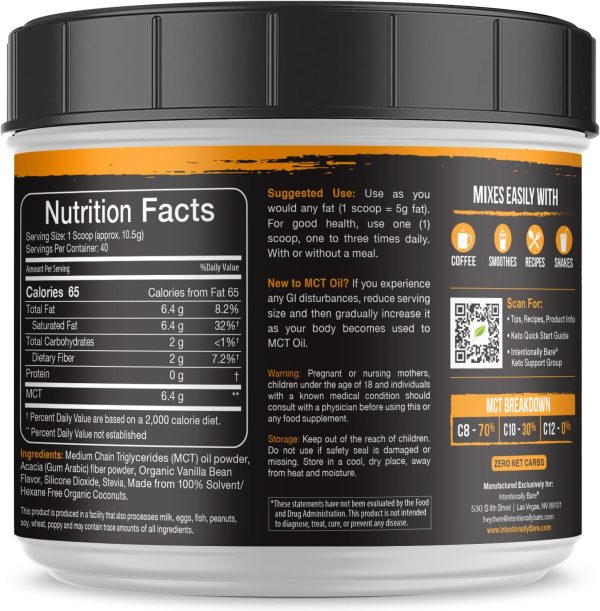 Keto MCT Oil Powder by Intentionally Bare-7
