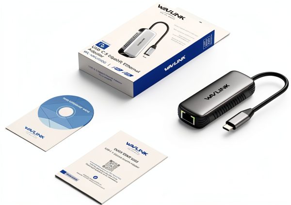 USB C to 5Gbps Ethernet Adapter WAVLINK Aluminum-7