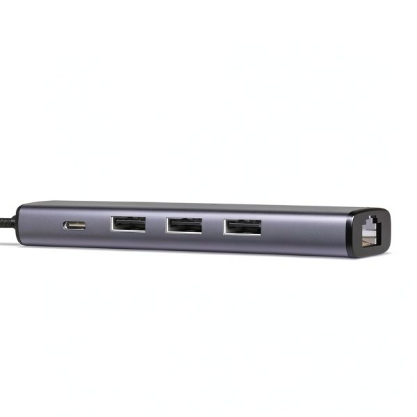 UGREEN 5-in-1 USB Ethernet Hub with Gigabit Port-4