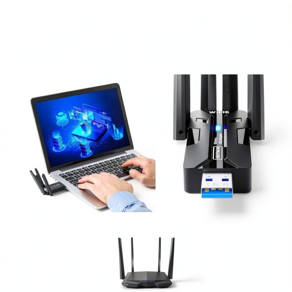 USB WiFi Adapter ShiBao Dual‑Band 1800Mbps for PC-2