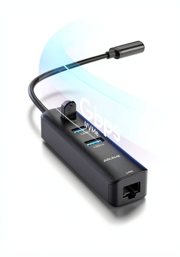 ABLEWE 4-in-1 USB 3.0 Ethernet Adapter Gigabit RJ45 and 3 USB Ports-3