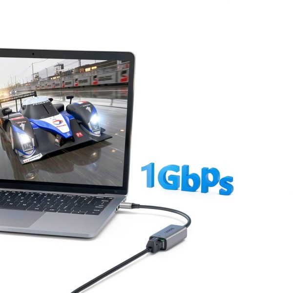 UGREEN USB to Ethernet Adapter 1000Mbps Aluminum USB‑C 50922-1