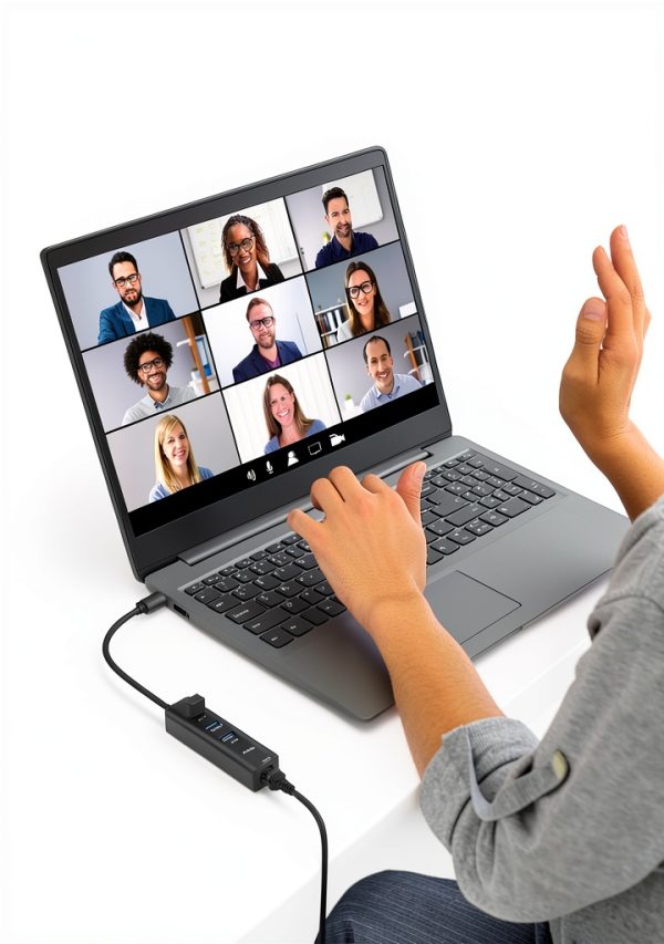 ABLEWE 4-in-1 USB 3.0 Ethernet Adapter Gigabit RJ45 and 3 USB Ports-5