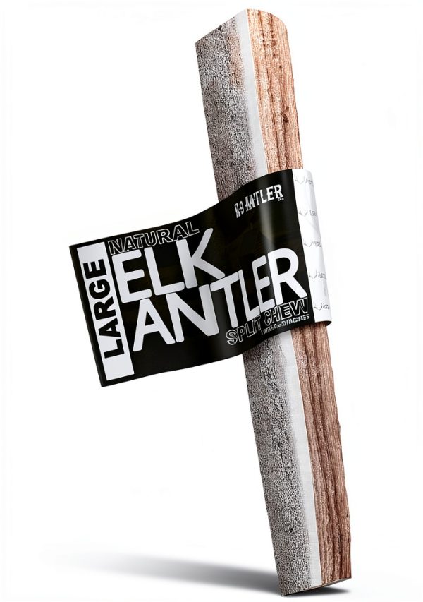 Elk Antler Chew by K-9 Antler Co. Natural Dog Chew Whole & Split Sizes-0