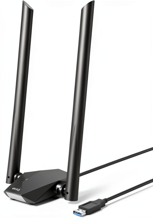 BrosTrend AX1800 WiFi 6 USB Adapter 1800Mbps Dual-Band with 2 Antennas-0