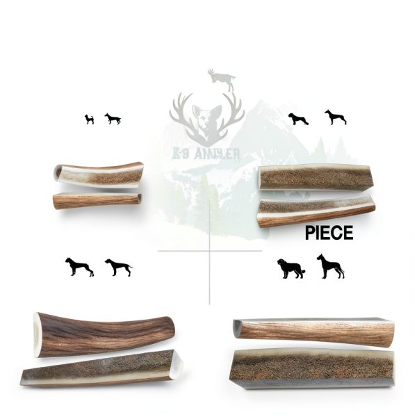 Elk Antler Chew by K-9 Antler Co. Natural Dog Chew Whole & Split Sizes-2
