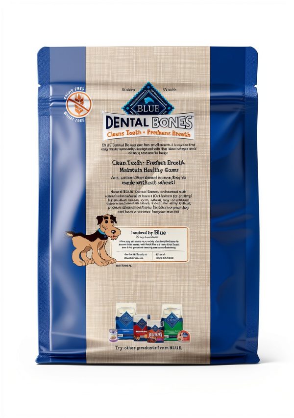 Blue Buffalo Dental Bones Small Natural Dental Chew Dog Treats Bag Value Pack-1