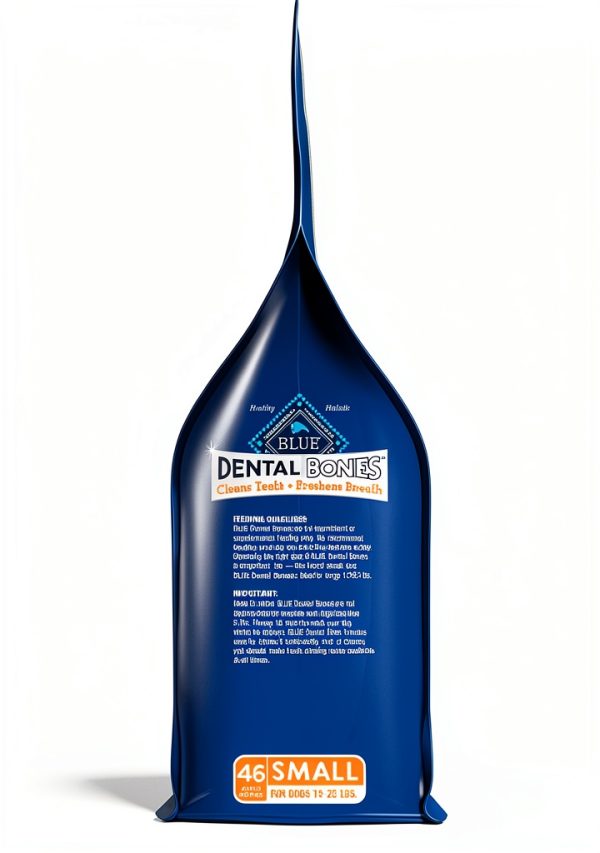 Blue Buffalo Dental Bones Small Natural Dental Chew Dog Treats Bag Value Pack-3