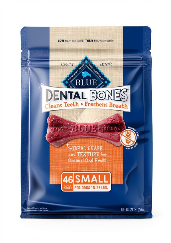 Blue Buffalo Dental Bones Small Natural Dental Chew Dog Treats Bag Value Pack-0