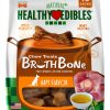 Nylabone Healthy Edibles Broth Bone Natural Dog Chews Long Lasting Treats Ham Flavor Small/Regular - Up to 25 Ibs. (16 Count)-0