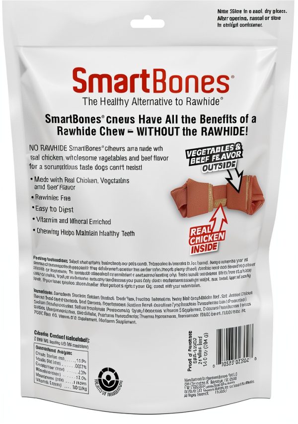 SmartBones Mini Chews with Real Beef 24 Rawhide Free Dog Treats-1