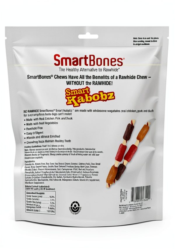SmartBones Smart Kabobz Dog Chew Treats 18 Count Chicken Pork Duck-1