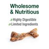 Nylabone Healthy Edibles Broth Bone Natural Dog Chews Long Lasting Treats Ham Flavor Small/Regular - Up to 25 Ibs. (16 Count)-1
