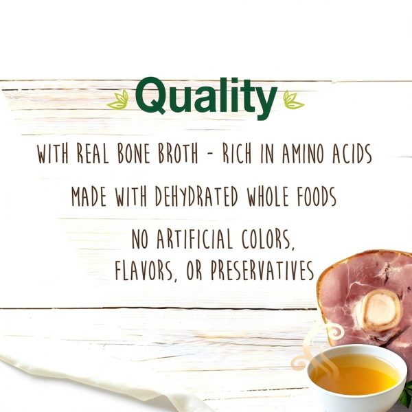 Nylabone Healthy Edibles Broth Bone Natural Dog Chews Long Lasting Treats Ham Flavor Small/Regular - Up to 25 Ibs. (16 Count)-2