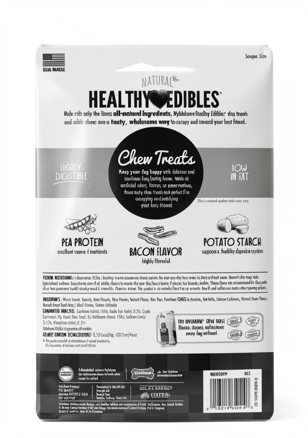 Nylabone Healthy Edibles Dog Chews Bacon Flavor X-Large Souper 2 Count-8