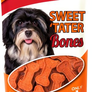 Carolina Prime Pet Sweet Tater Bone Treat for Dogs 12oz Resalable-0