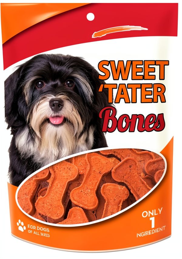 Carolina Prime Pet Sweet Tater Bone Treat for Dogs 12oz Resalable-0